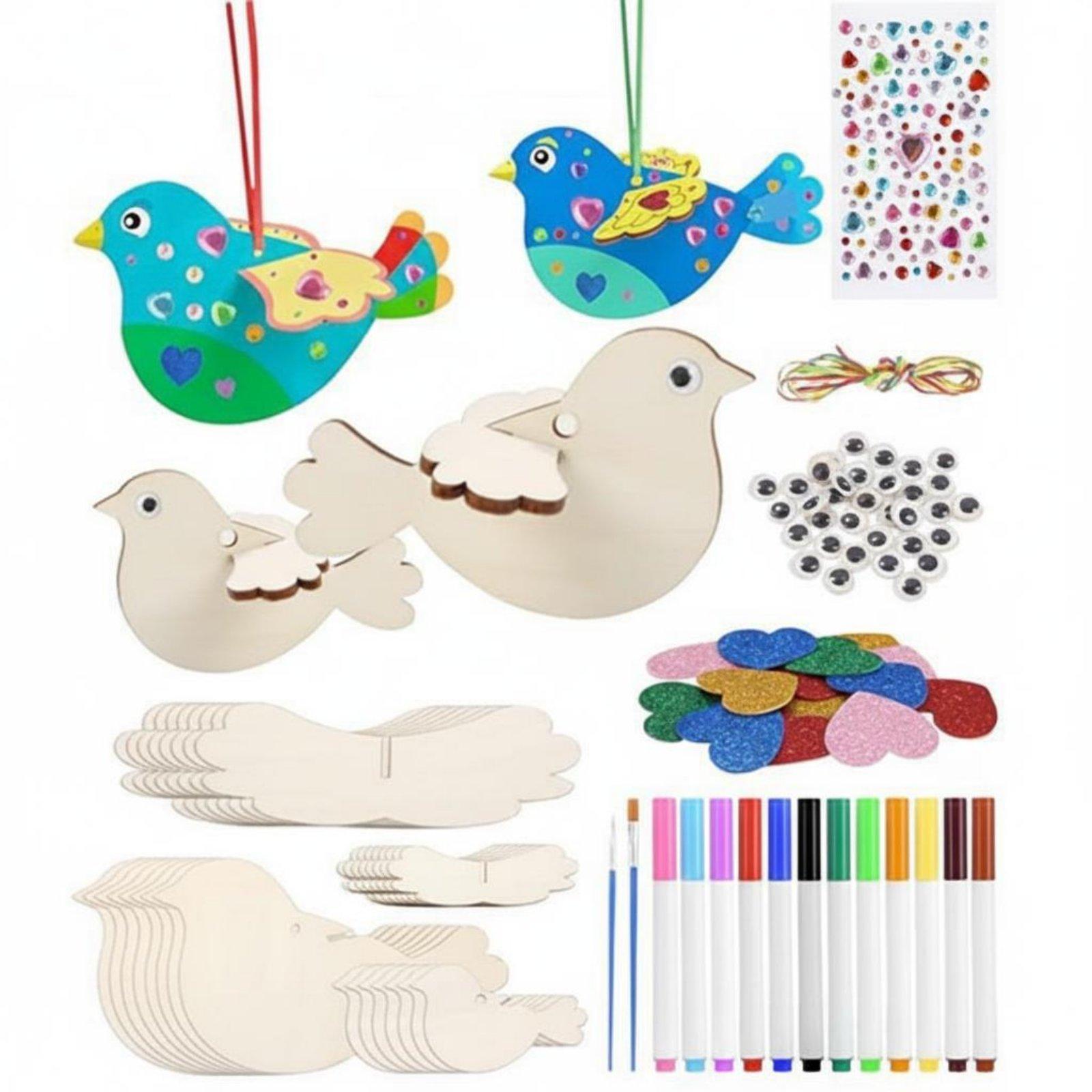 Kids Education Kit - Kit de Artesanato de Pássaros de