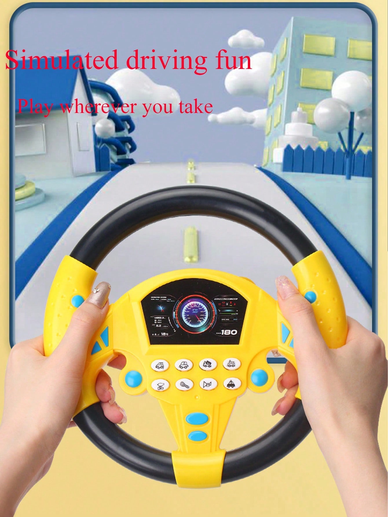 Kids Education Phone - Volante de brinquedo para crianças, brinquedo