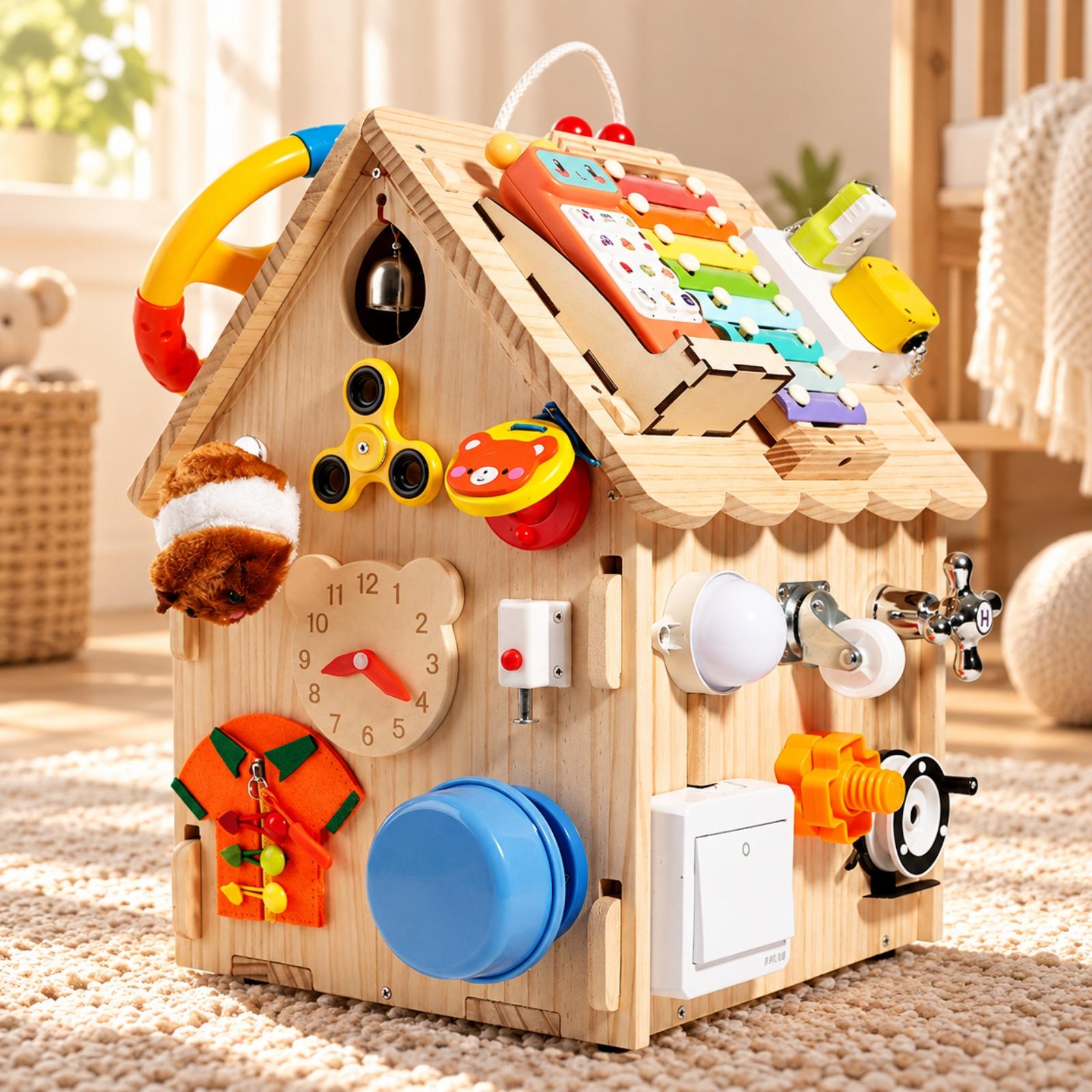 Kids Education Center - Casa de Madeira Montessori com Painel