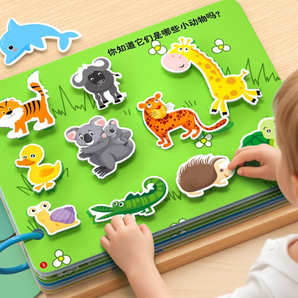 Educational Cartoon For Kids - Durável 10 páginas livro de rasgo