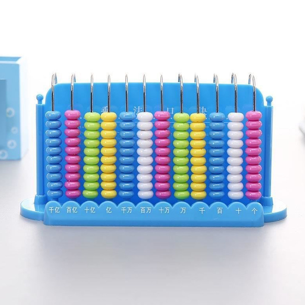 Abacus Counting Bead - Ábaco de 12 Hastes para Contagem,