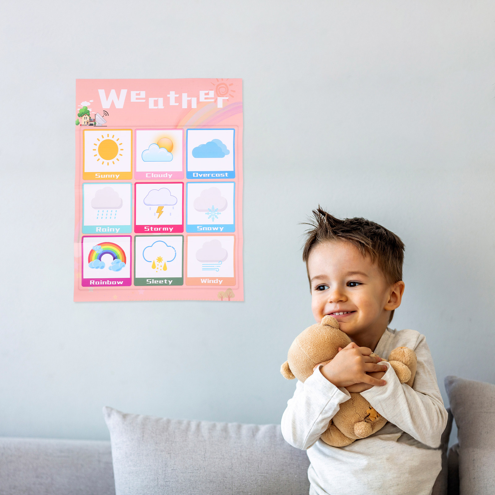 1 unidade de cartaz educativo  - Kids Education Charts avaliação e preço
