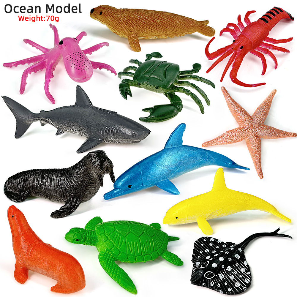 12 pçs oceano vida marinha con - Kids Education Kit avaliação e preço