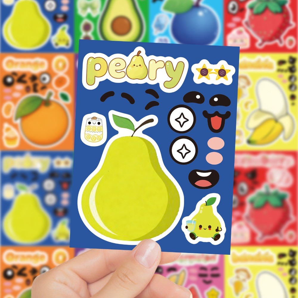 8 Folhas de Adesivos de Frutas - Kids Education Store avaliação e preço